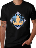 Yoga Meditation Graphic Tee - Mens Black T-Shirt