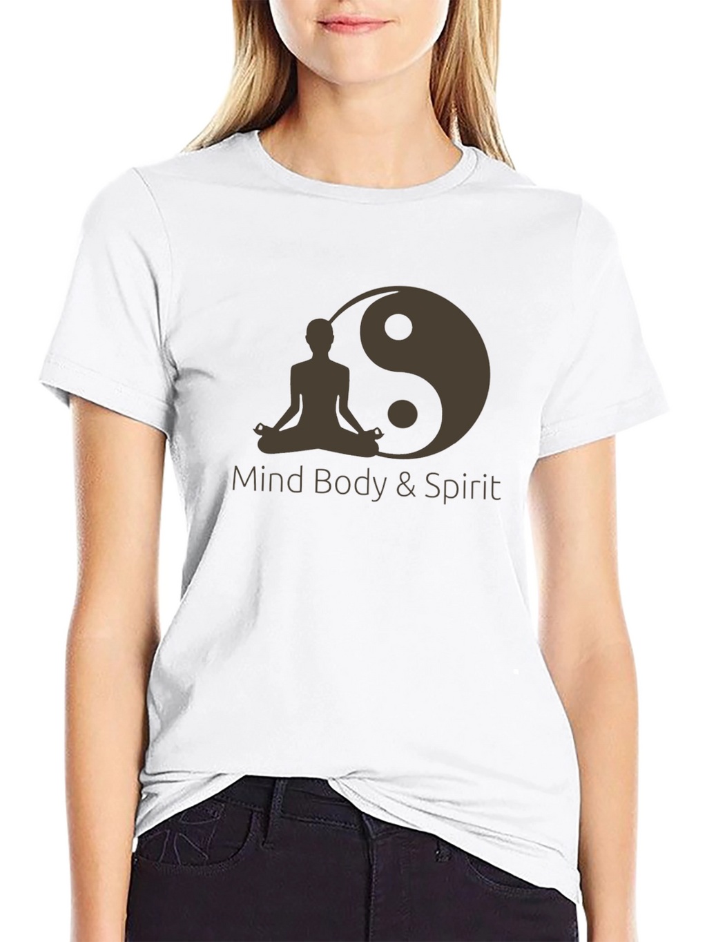 Mind Body Spirit Yin Yang Graphic Tee