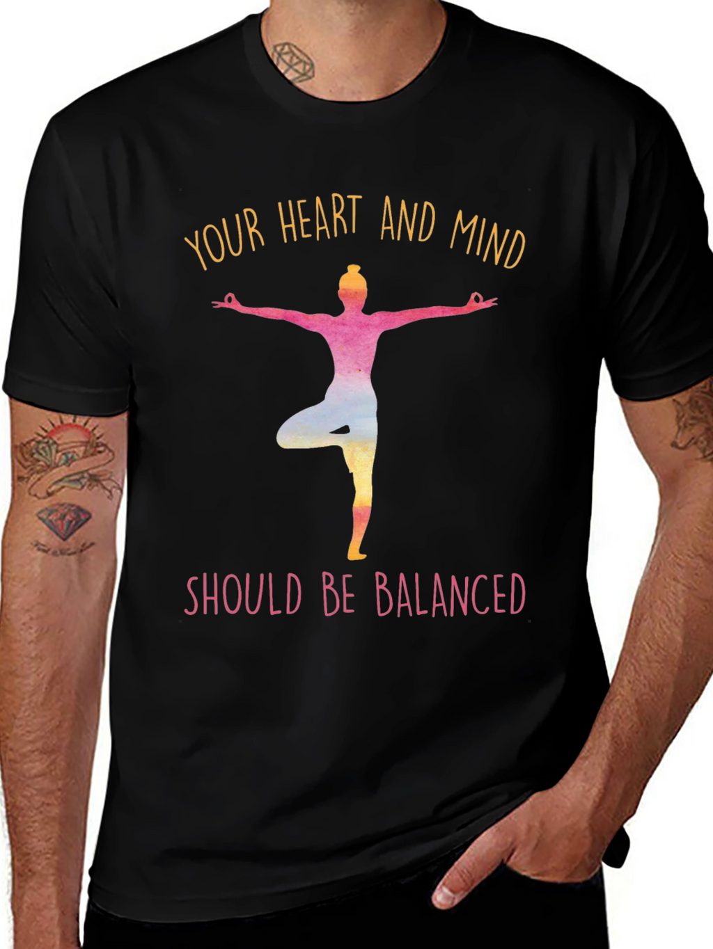 Balanced Heart and Mind Yoga T-Shirt