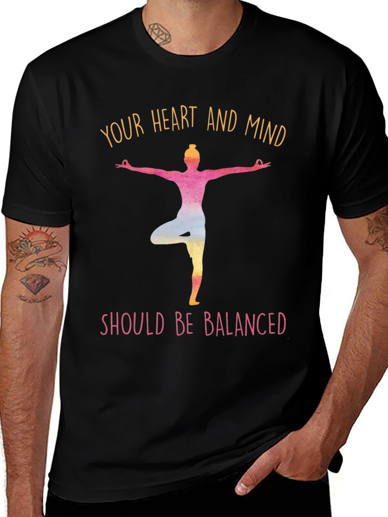 Balanced Heart and Mind Yoga T-Shirt
