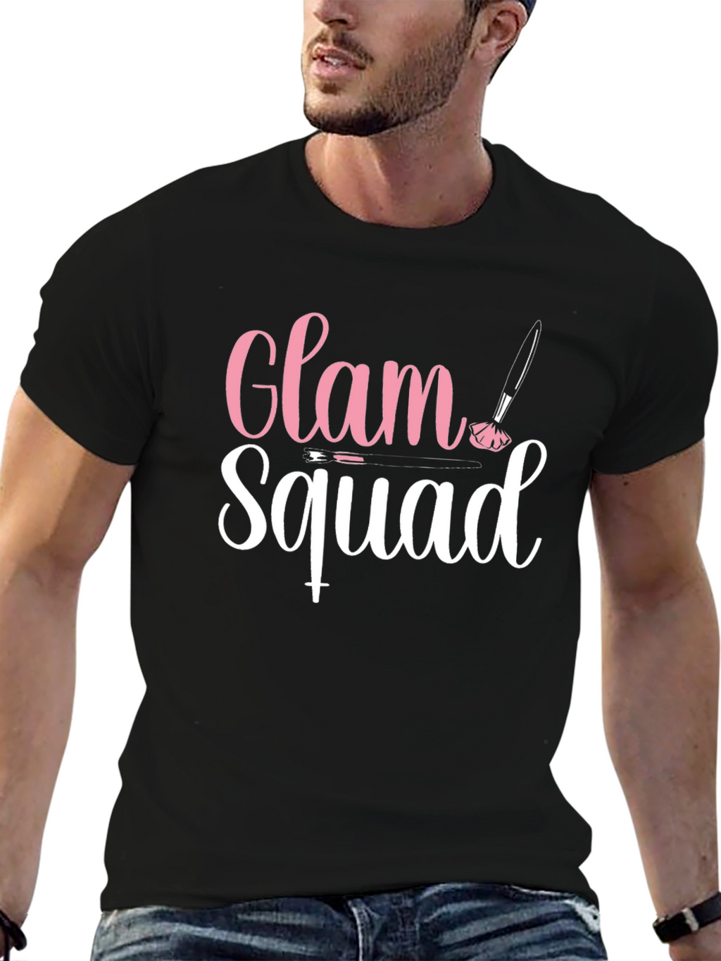 Glam Squad Graphic T-Shirt - Makeup Artist Tee