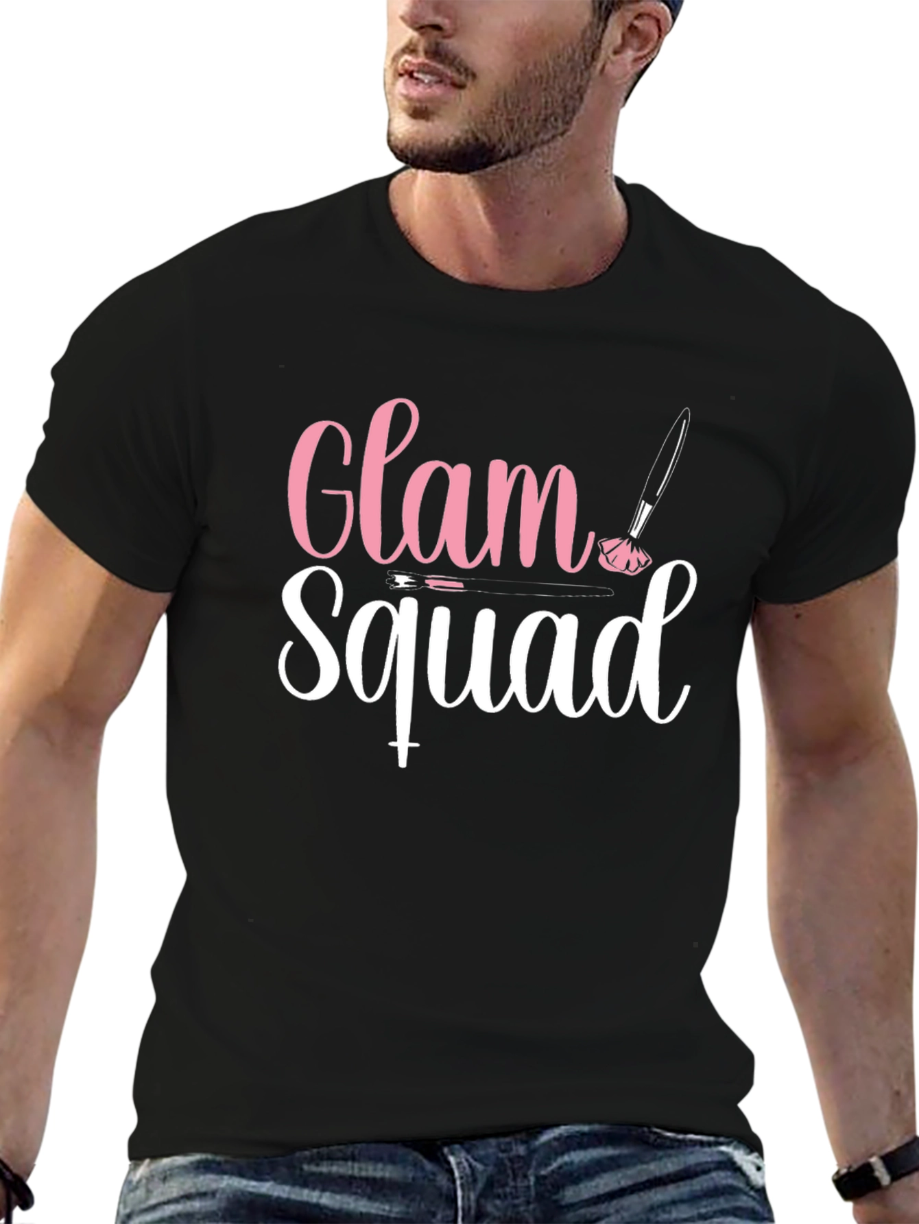 Glam Squad Graphic T-Shirt - Makeup Artist Tee