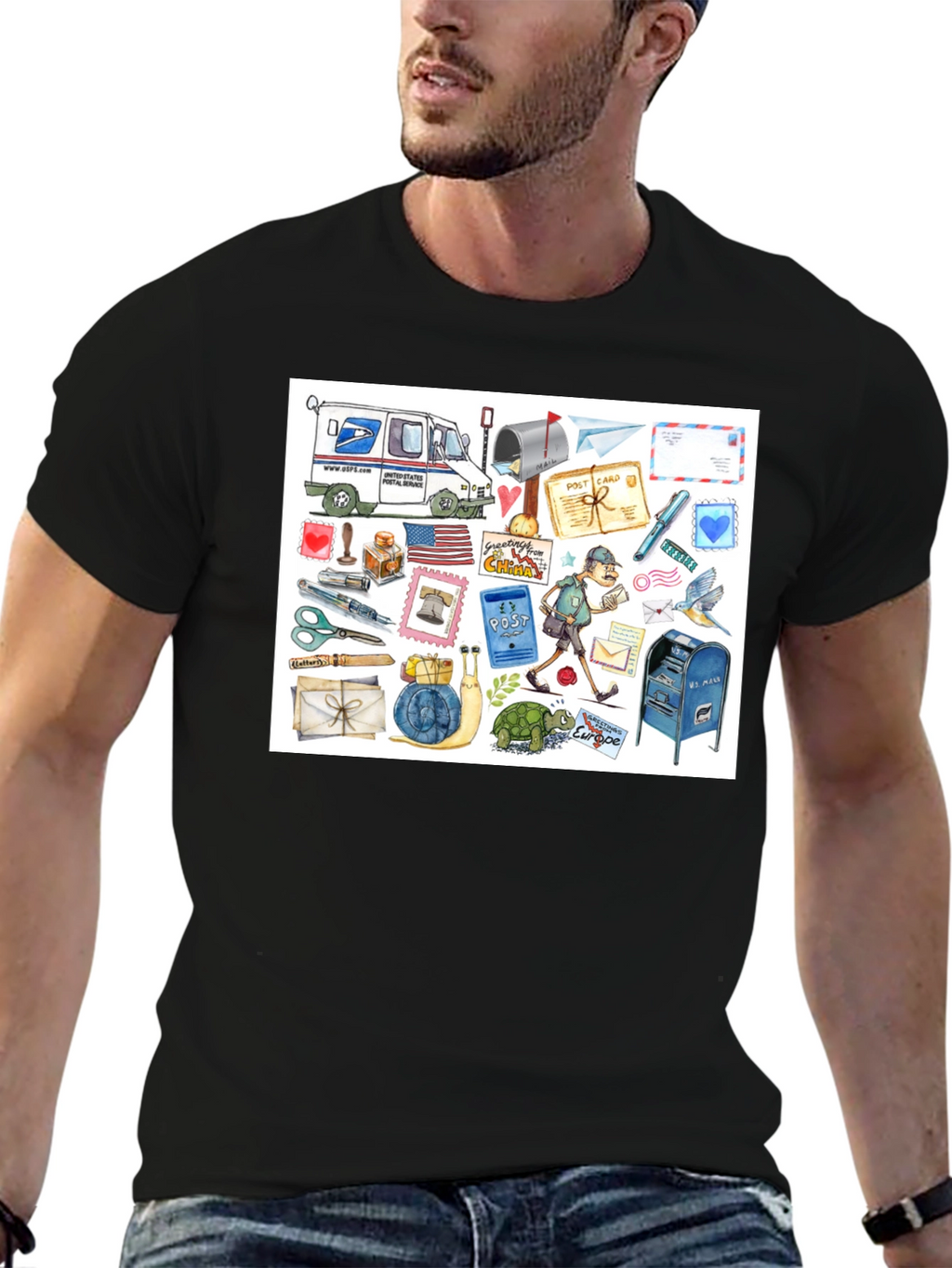 USPS Post Office Inspired T-Shirt