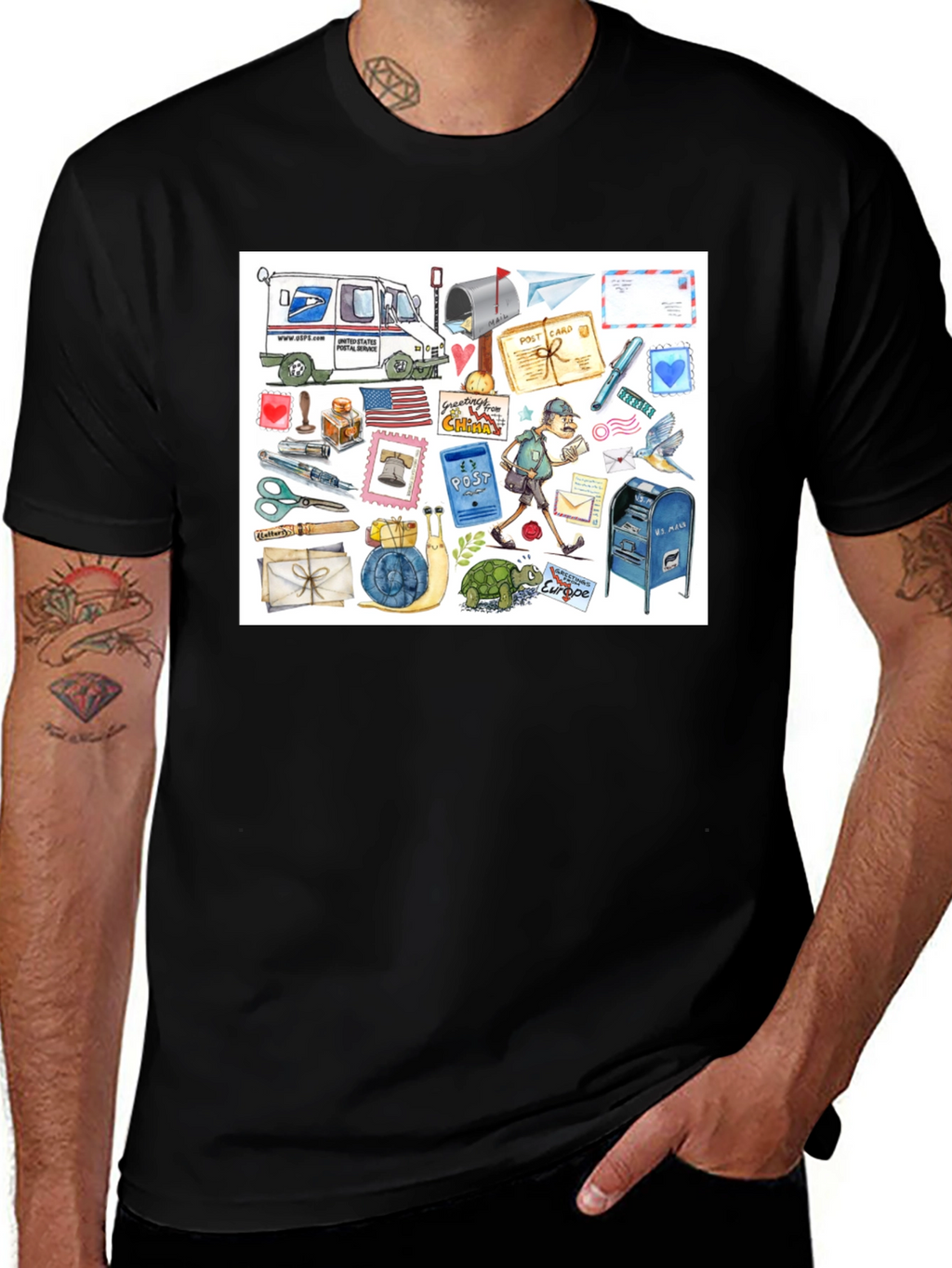 USPS Post Office Inspired T-Shirt