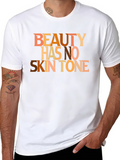 Beauty Has No Skin Tone Graphic Tee - Black