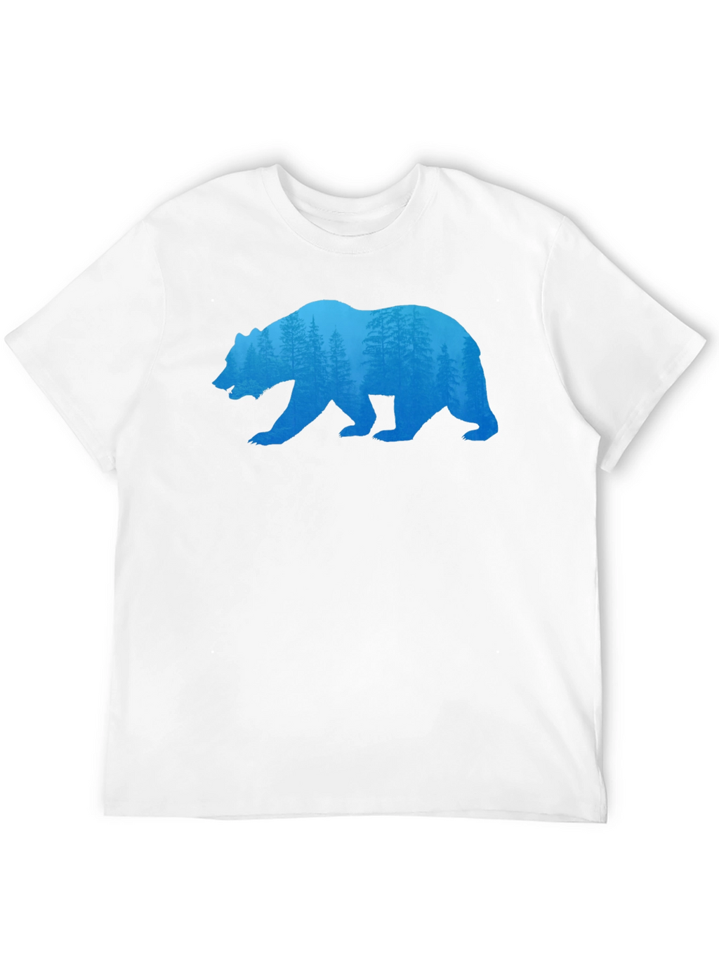 Bear Silhouette Forest Graphic Tee
