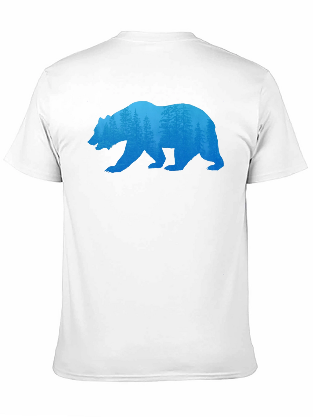 Bear Silhouette Forest Graphic Tee