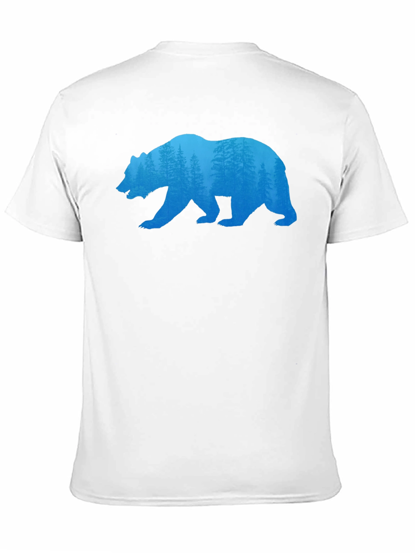 Bear Silhouette Forest Graphic Tee