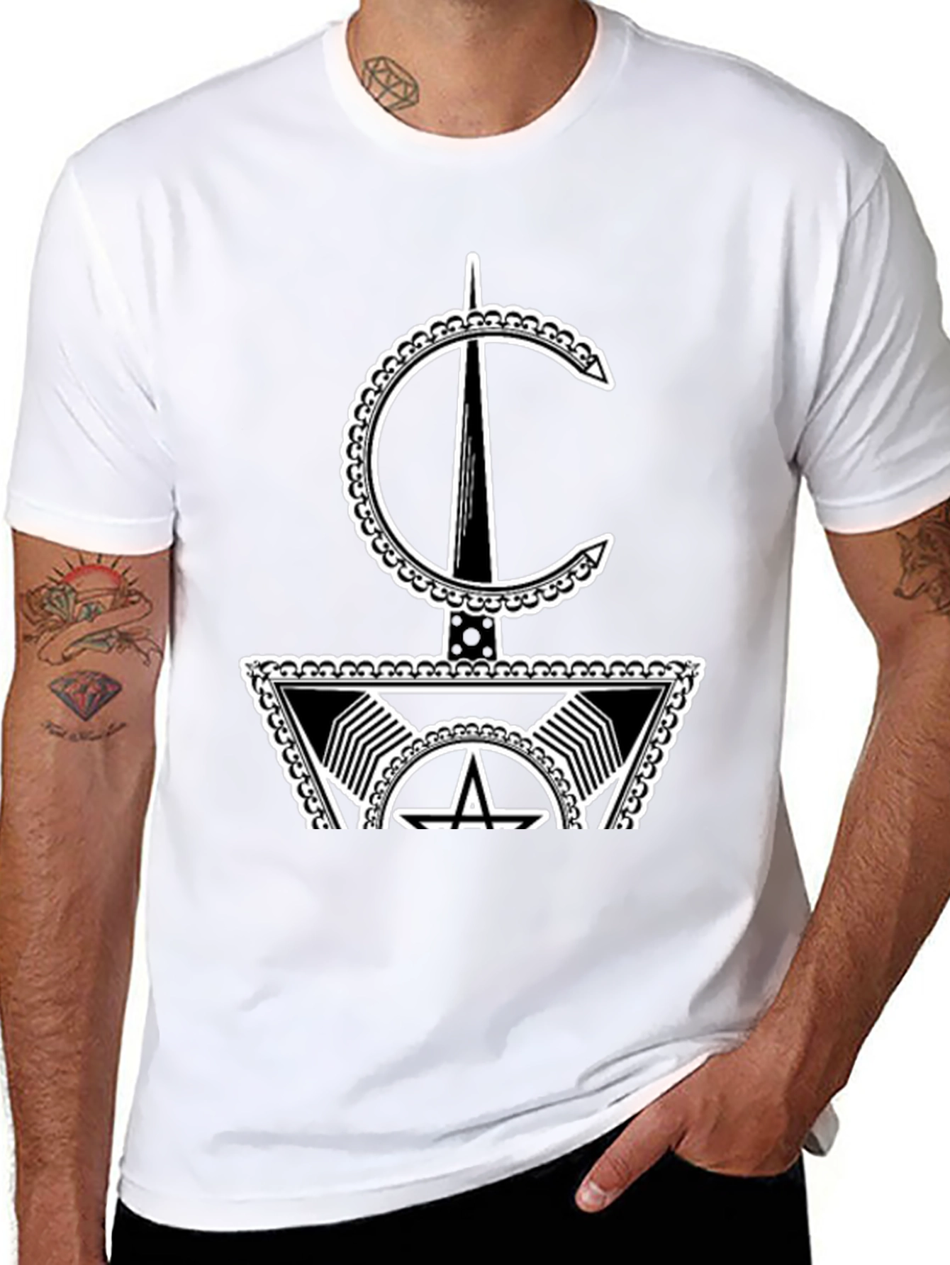 Symbol Graphic Black Tee