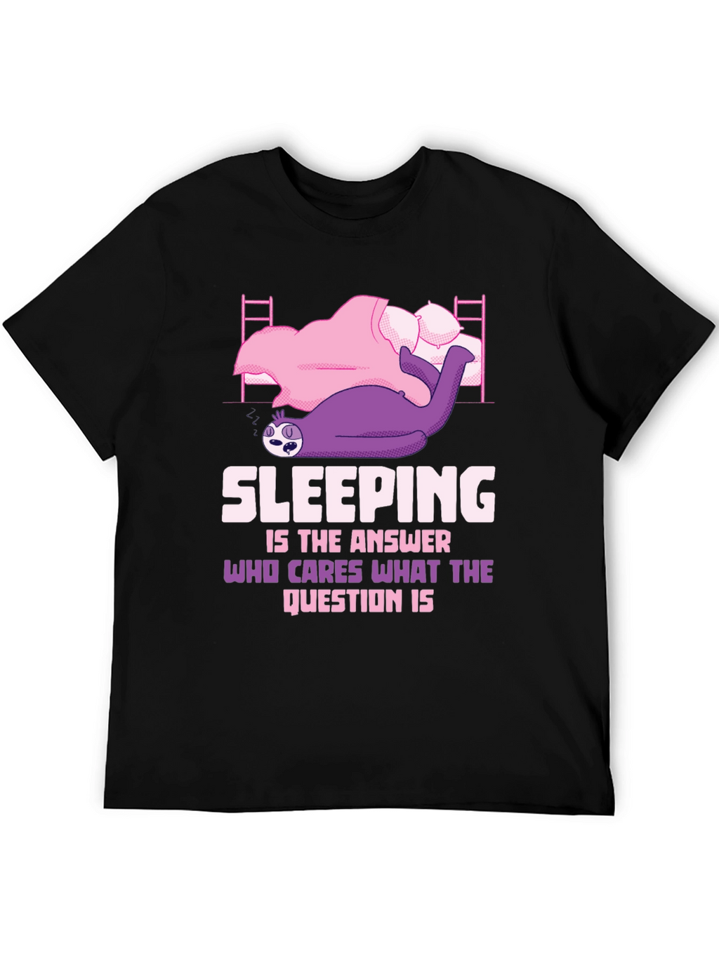 Sloth Sleeping T-Shirt - Funny Sleep Lover Tee