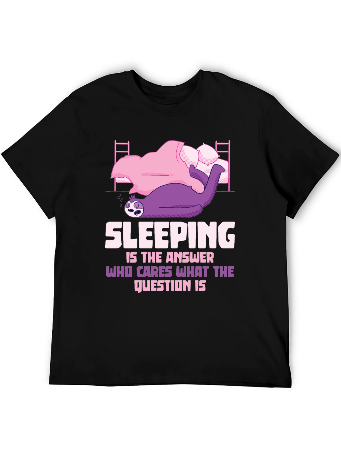 Sloth Sleeping T-Shirt - Funny Sleep Lover Tee