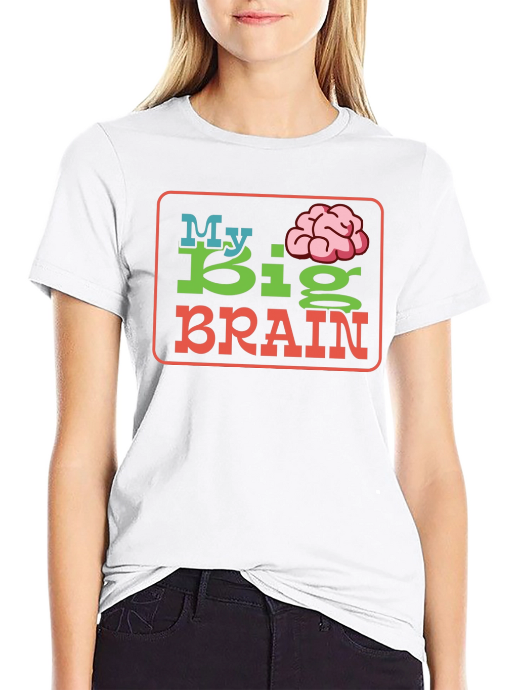My Big Brain Graphic T-Shirt - Unique Design