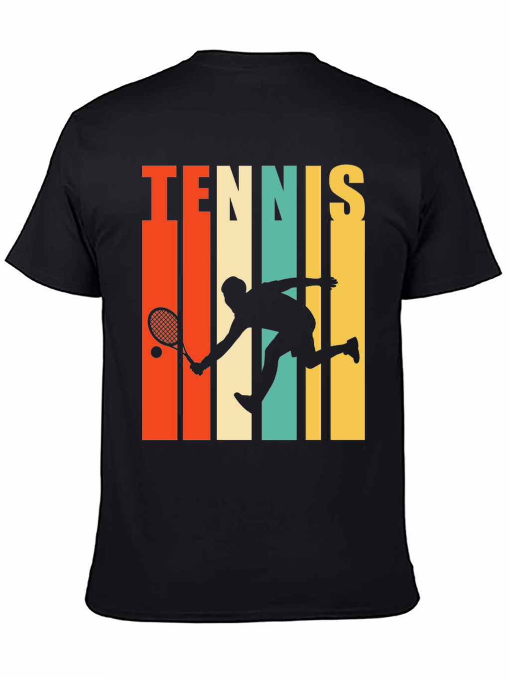 Retro Tennis Player Graphic T-Shirt