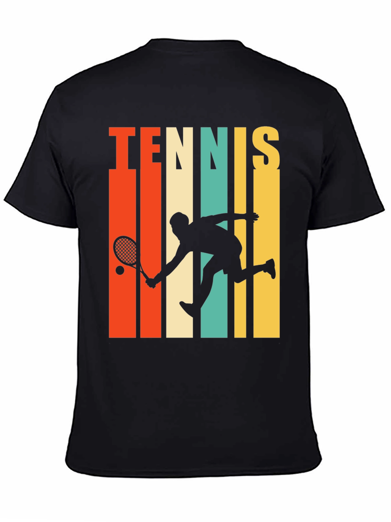 Retro Tennis Player Graphic T-Shirt