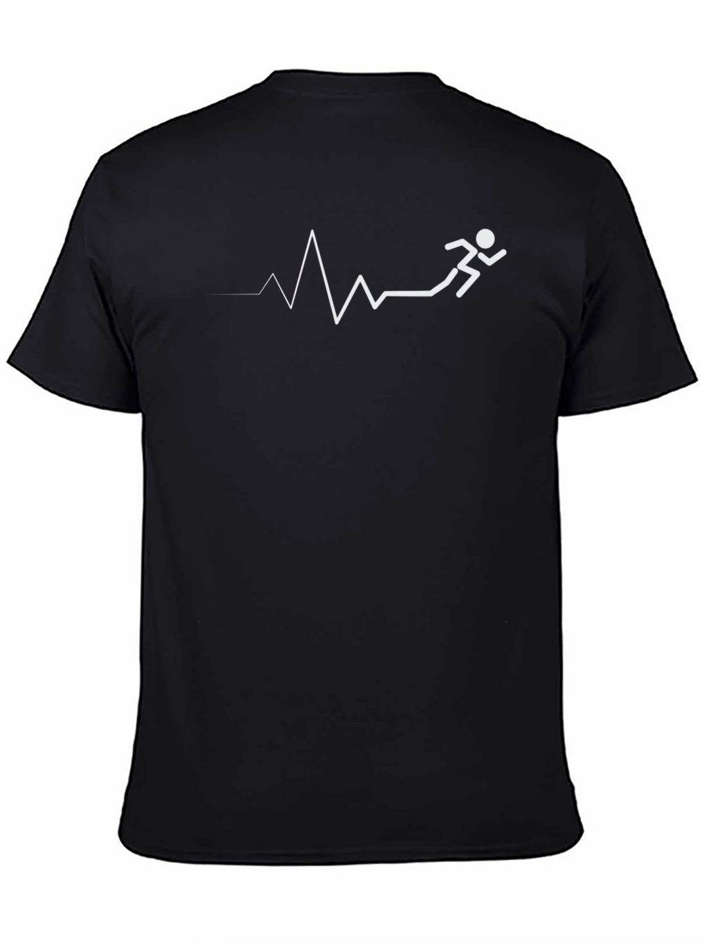 Running Heartbeat T-Shirt - Black