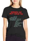 Women Empowerment Slogan T-Shirt