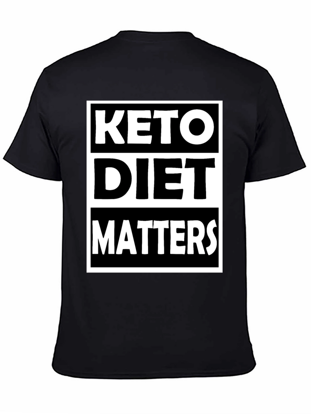 Keto Diet Matters Black Graphic Tee