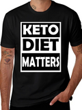 Keto Diet Matters Black Graphic Tee