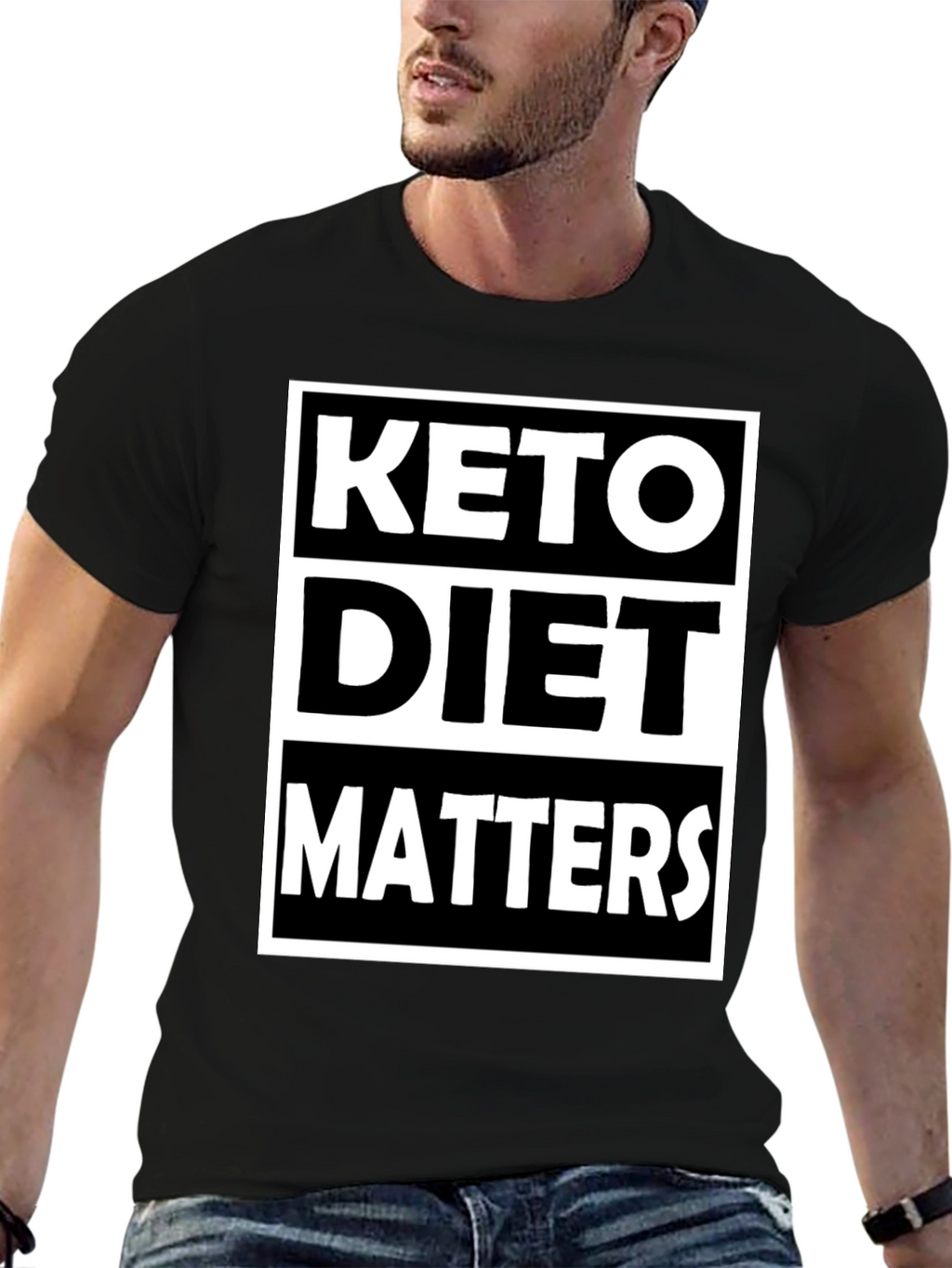 Keto Diet Matters Black Graphic Tee
