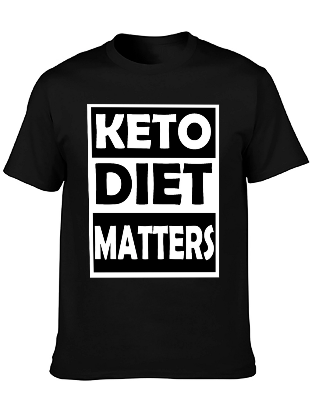Keto Diet Matters Black Graphic Tee