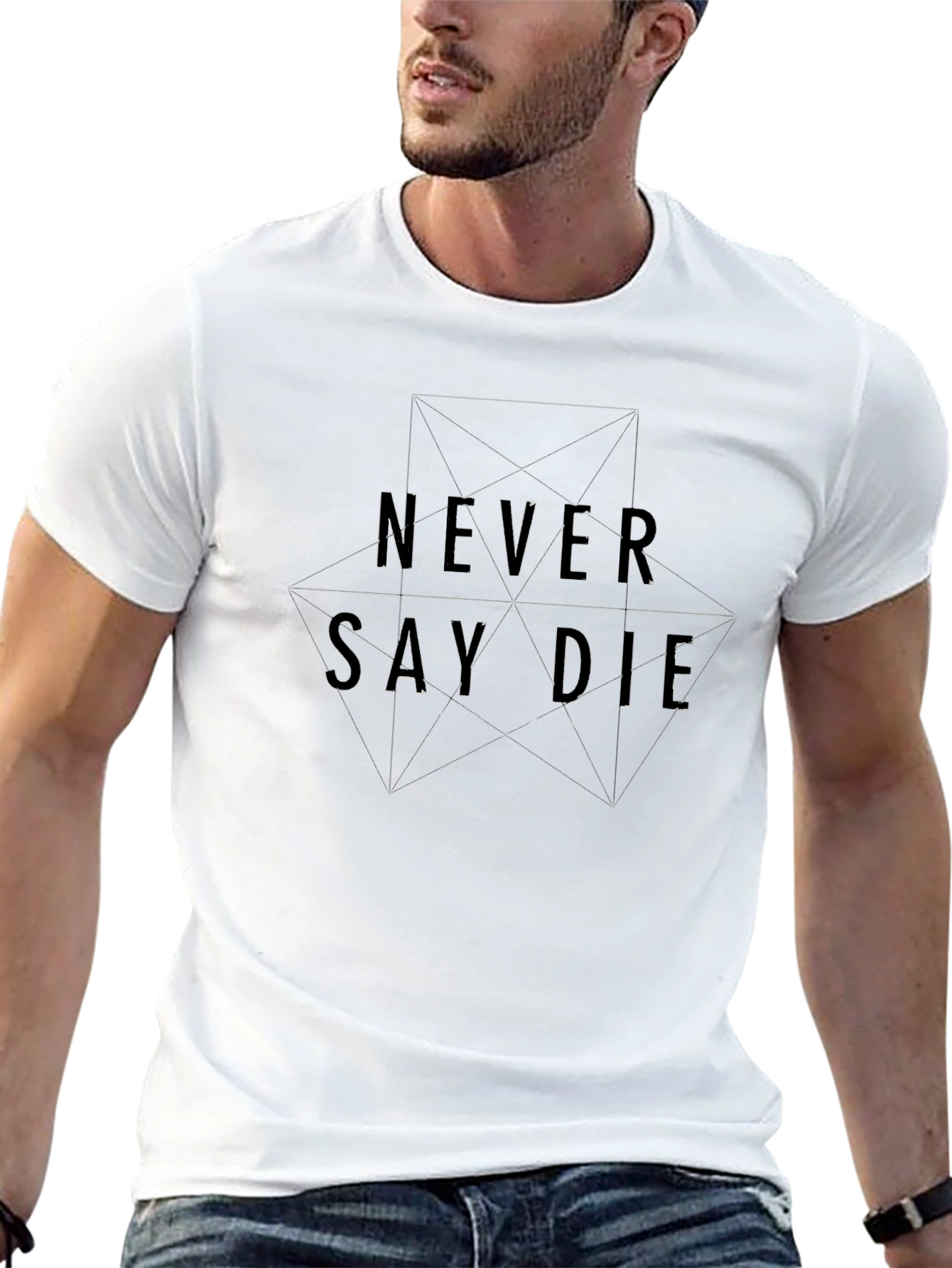 Never Say Die Black Graphic Tee