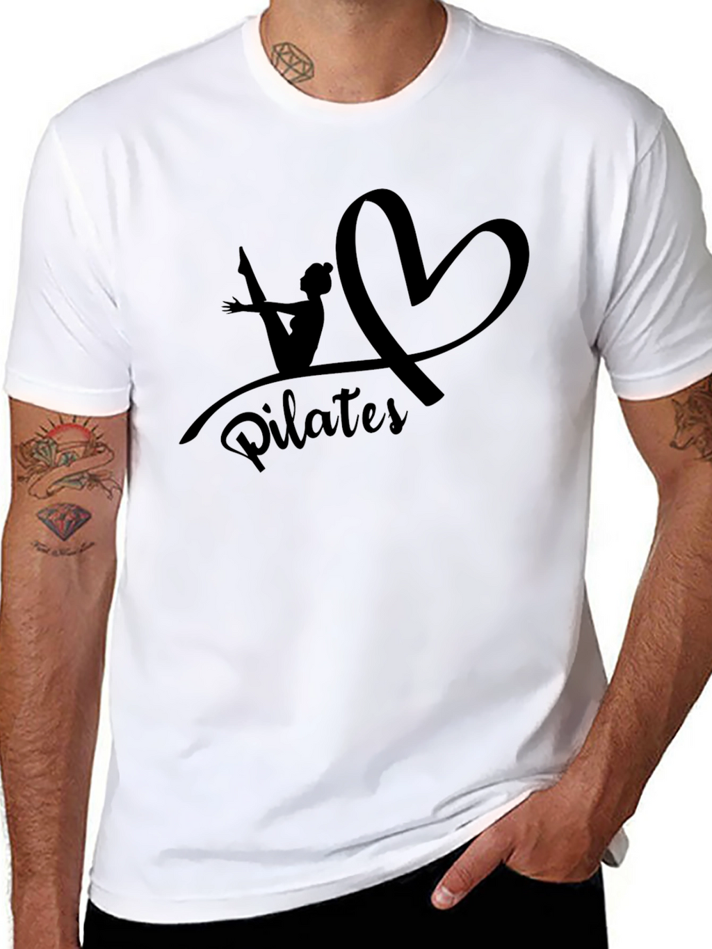 Pilates Heart T-Shirt - Yoga Lover Apparel