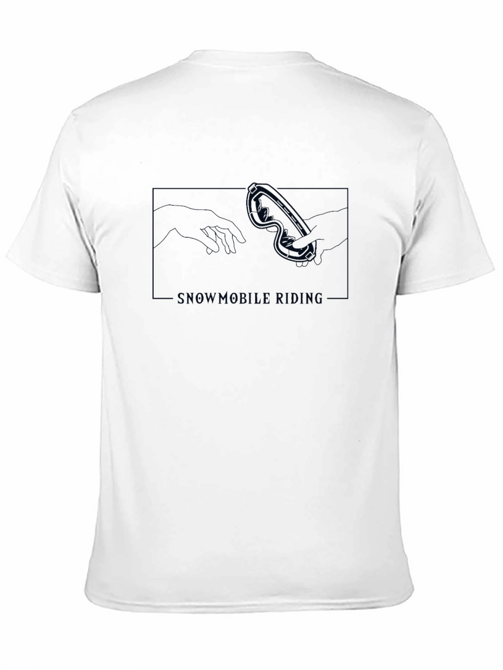 Snowmobile Riding Graphic Tee - Black