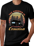 The Answer is Camping Graphic Tee