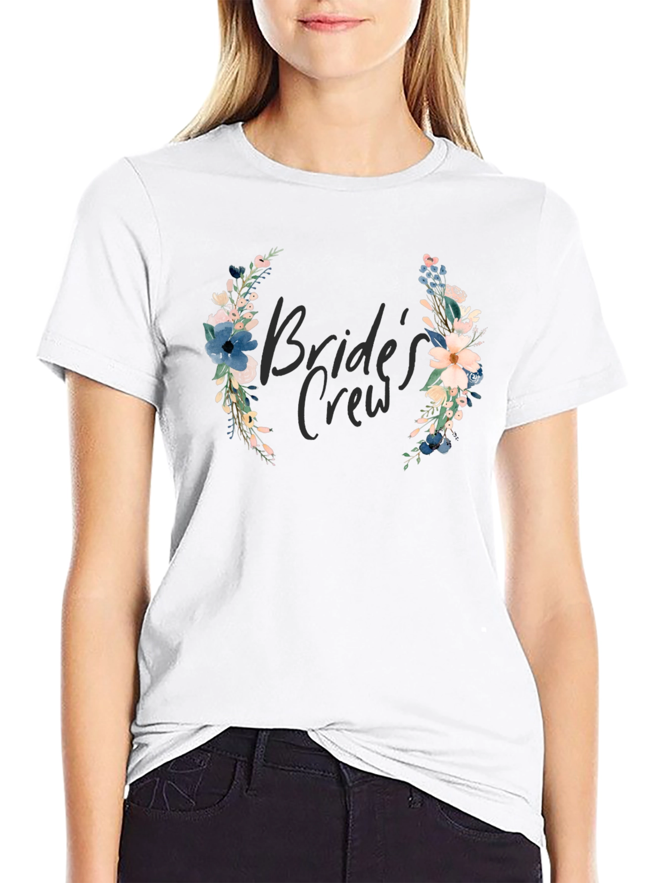 Brides Crew Floral T-Shirt
