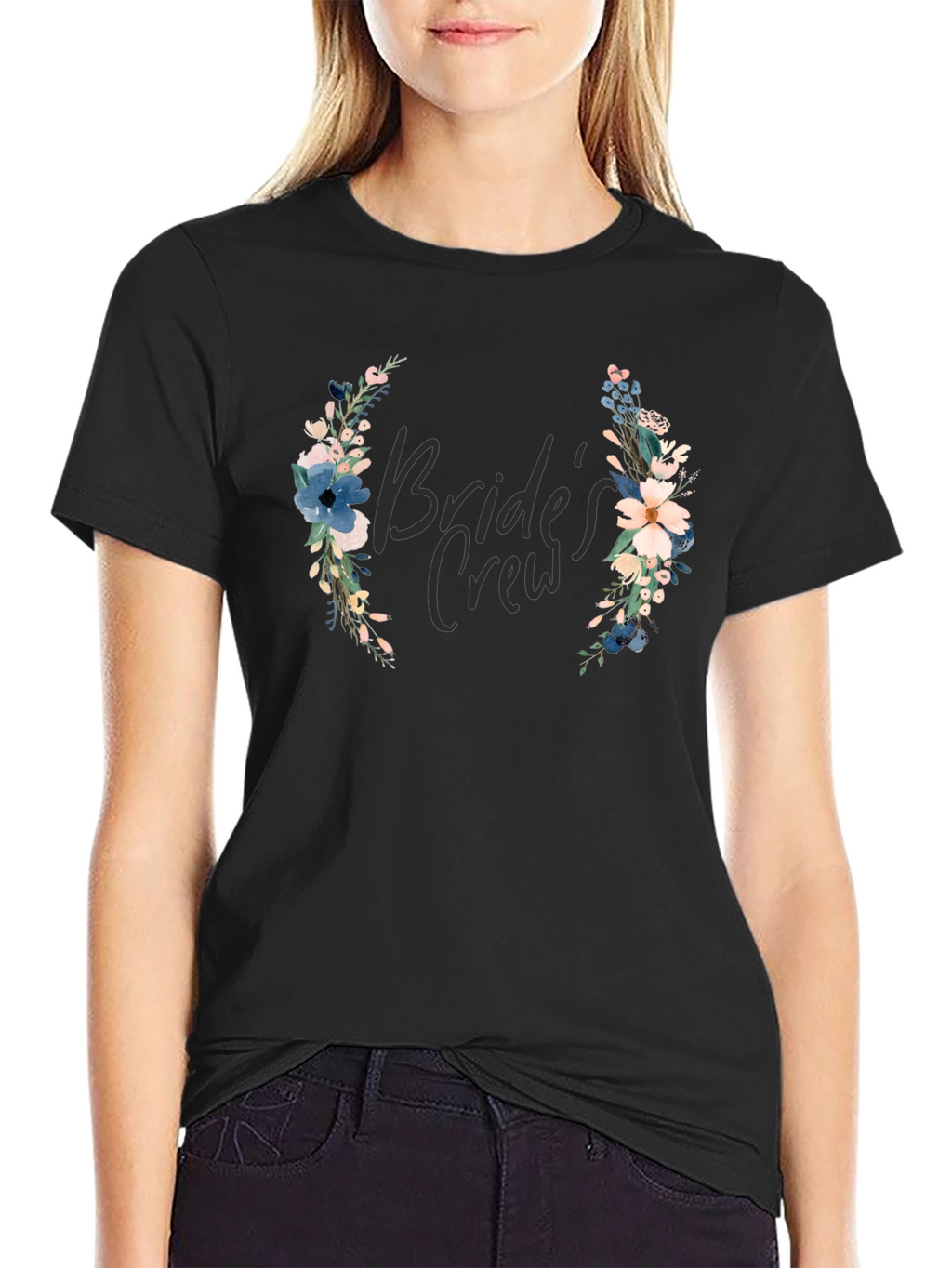 Brides Crew Floral T-Shirt