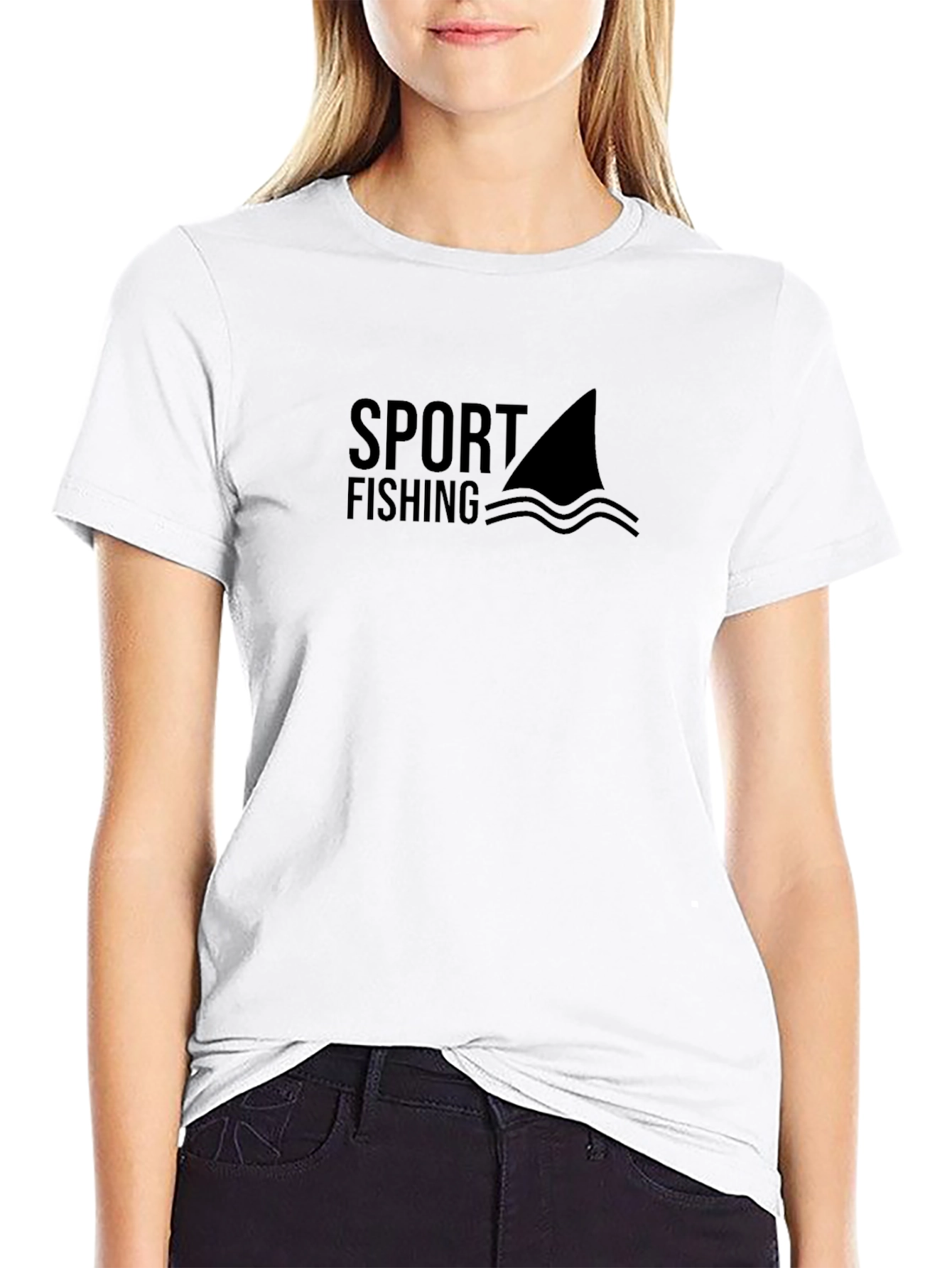 Sport Fishing Shark Fin T-Shirt