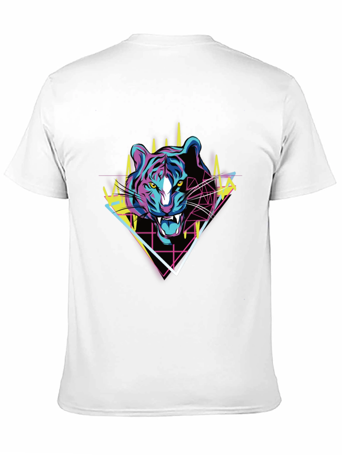 Retro Tiger Graphic Tee - Bold Animal Print T-Shirt