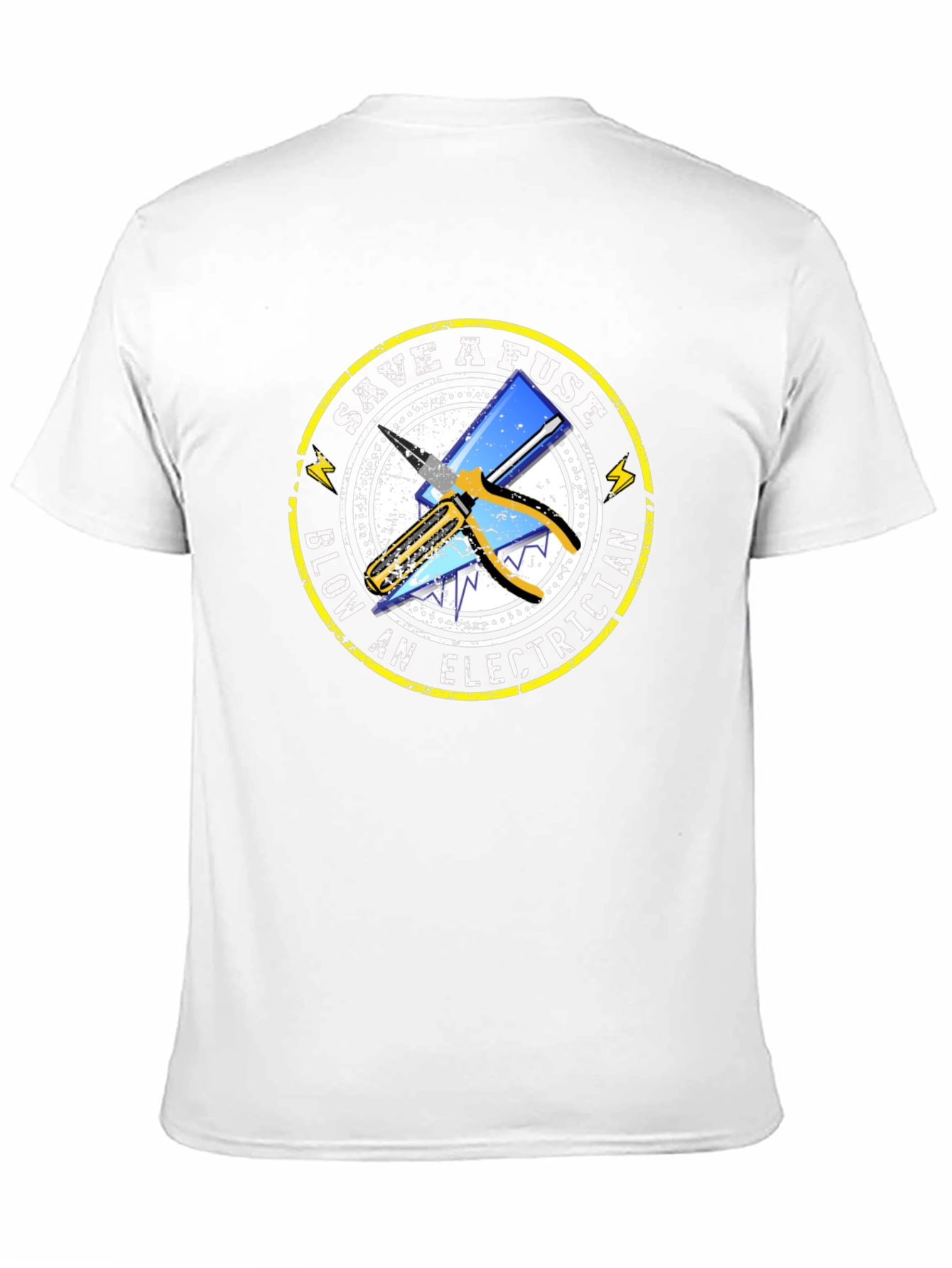Save A Fuse Blow An Electrician Black T-Shirt