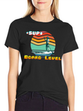 Retro SUP Board Level T-Shirt - Stand Up Paddle