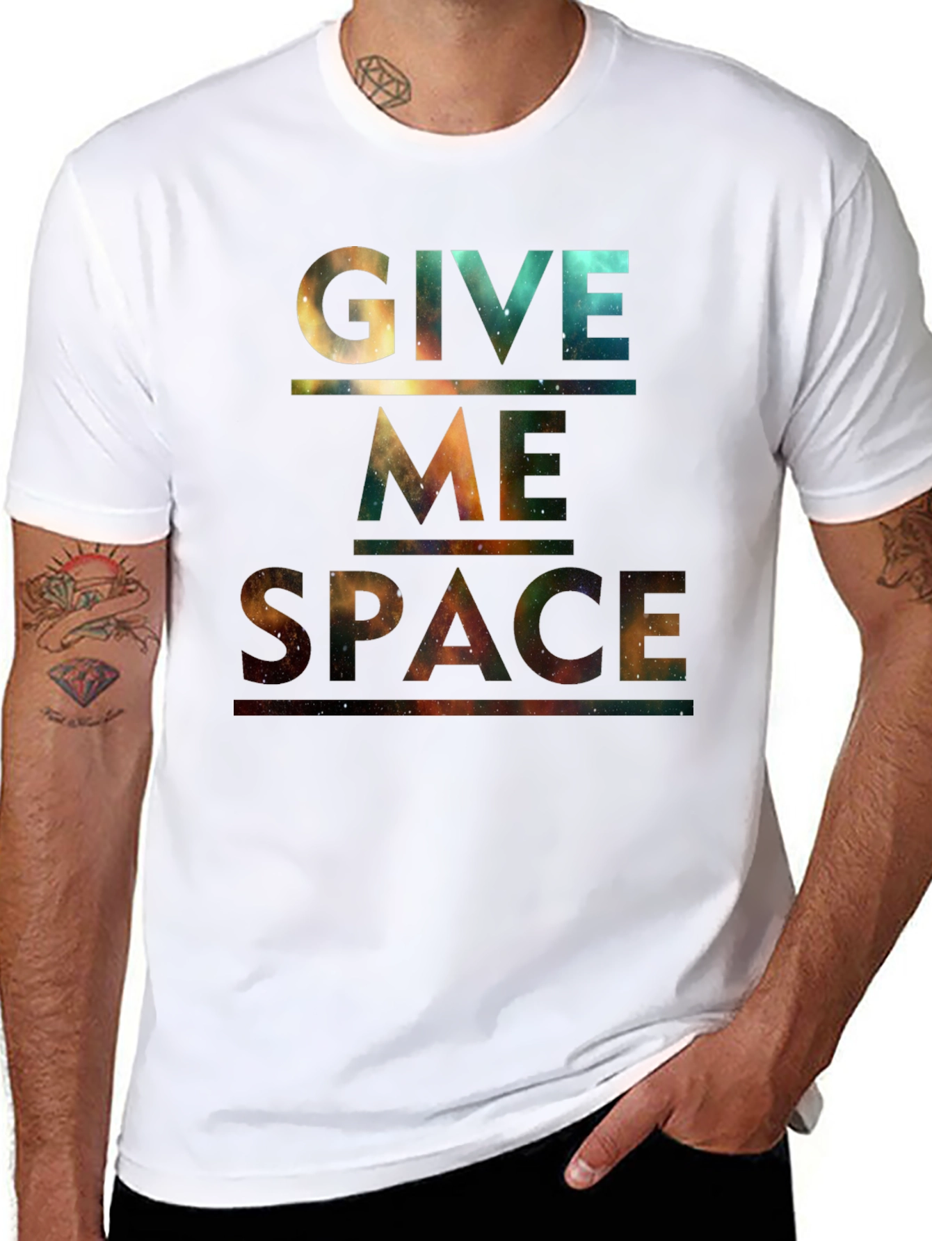 Give Me Space T-Shirt - Galaxy Print