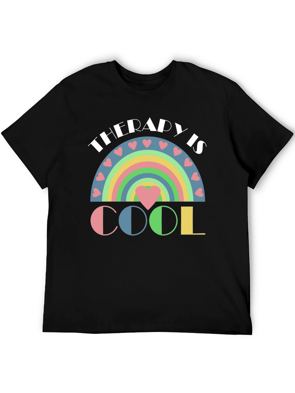 Therapy is Cool Pastel Rainbow T-Shirt