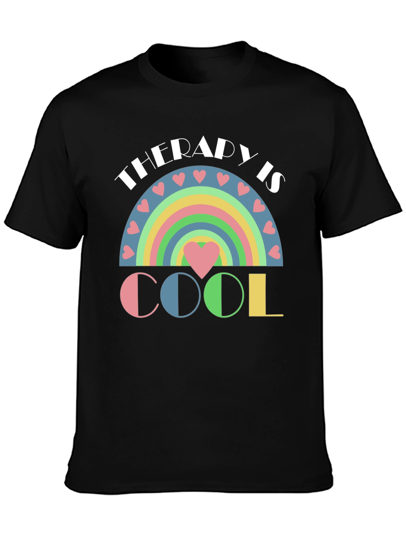 Therapy is Cool Pastel Rainbow T-Shirt