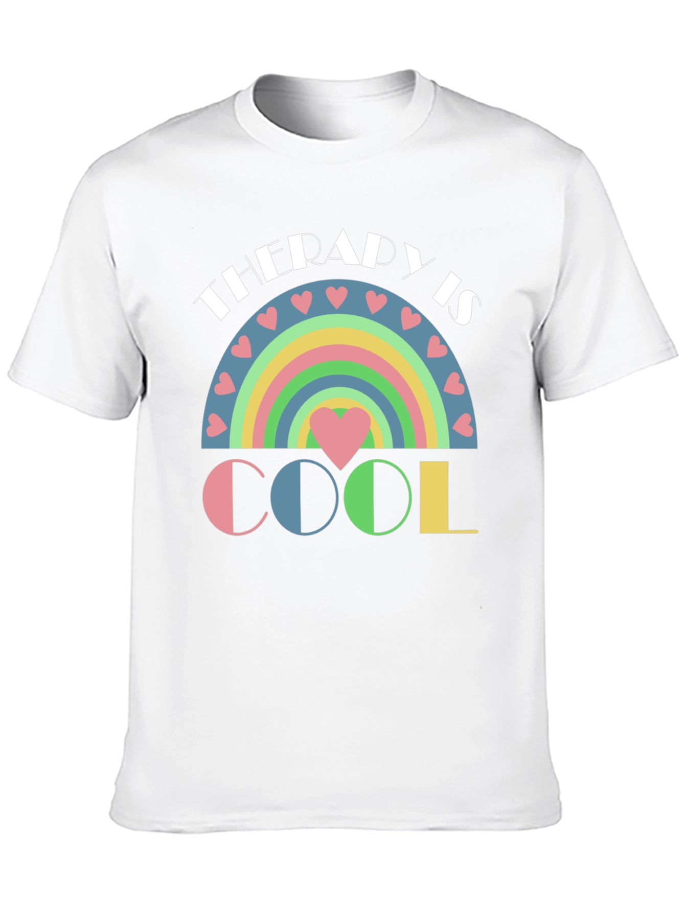 Therapy is Cool Pastel Rainbow T-Shirt