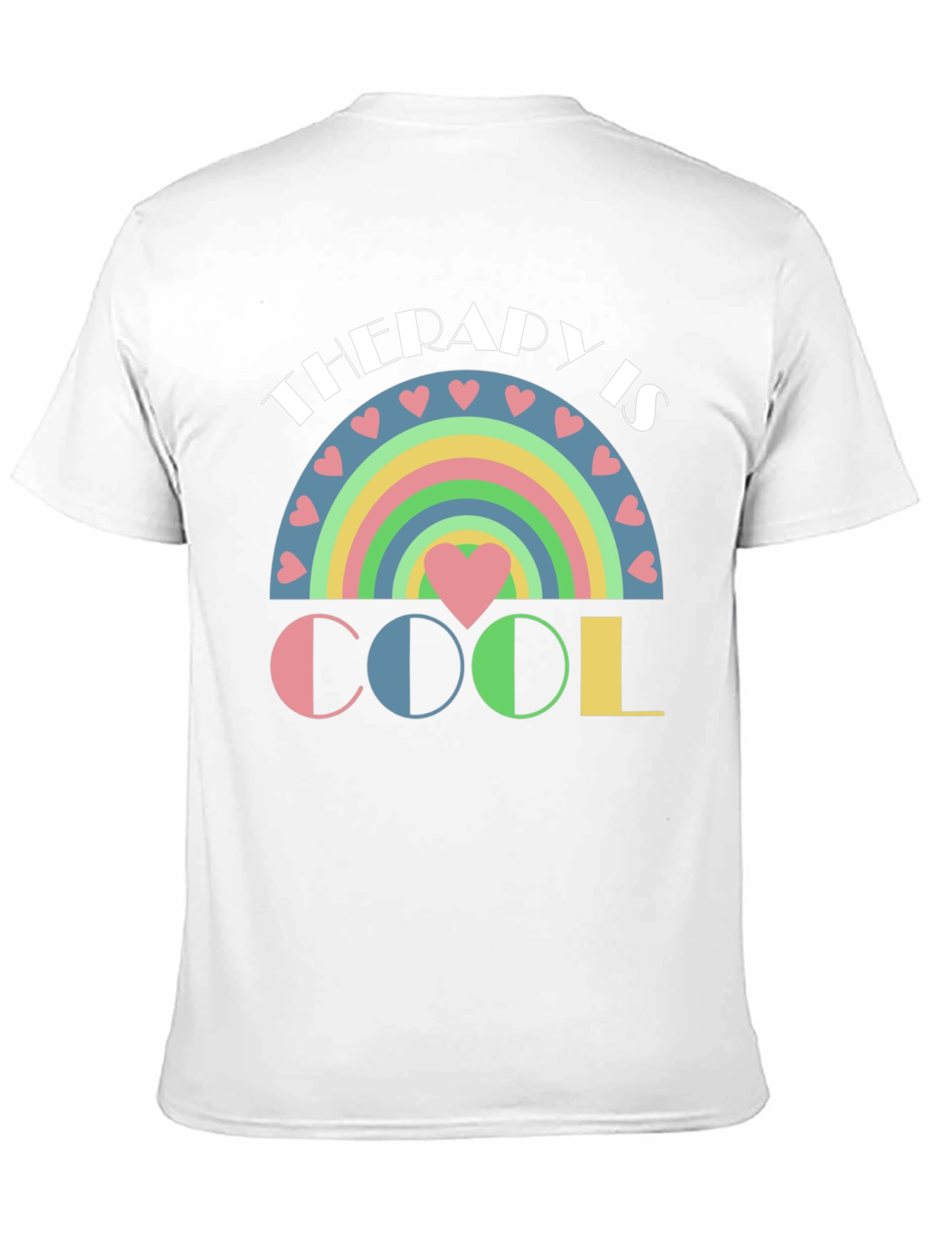 Therapy is Cool Pastel Rainbow T-Shirt