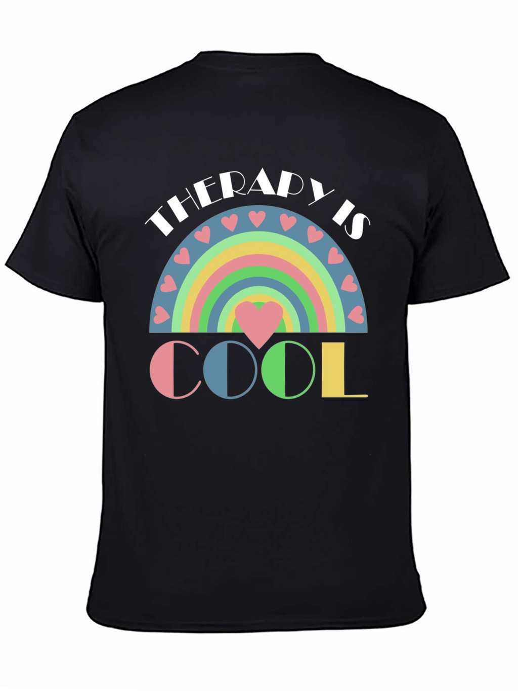 Therapy is Cool Pastel Rainbow T-Shirt
