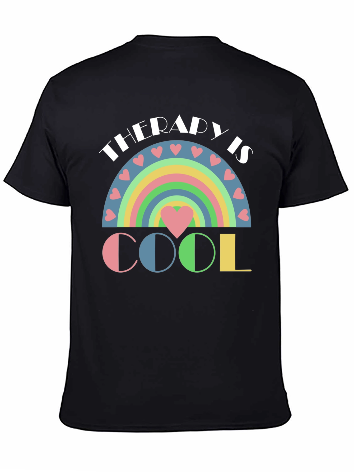 Therapy is Cool Pastel Rainbow T-Shirt
