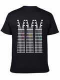 Guitar Chords Graphic Tee - Music Lover T-Shirt