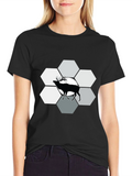 Elk Hexagon Graphic Tee - Black