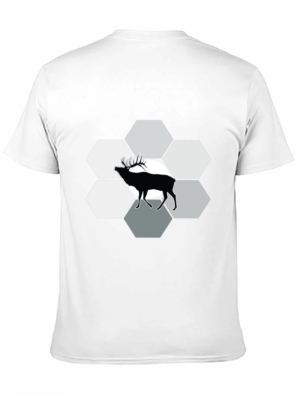 Elk Hexagon Graphic Tee - Black