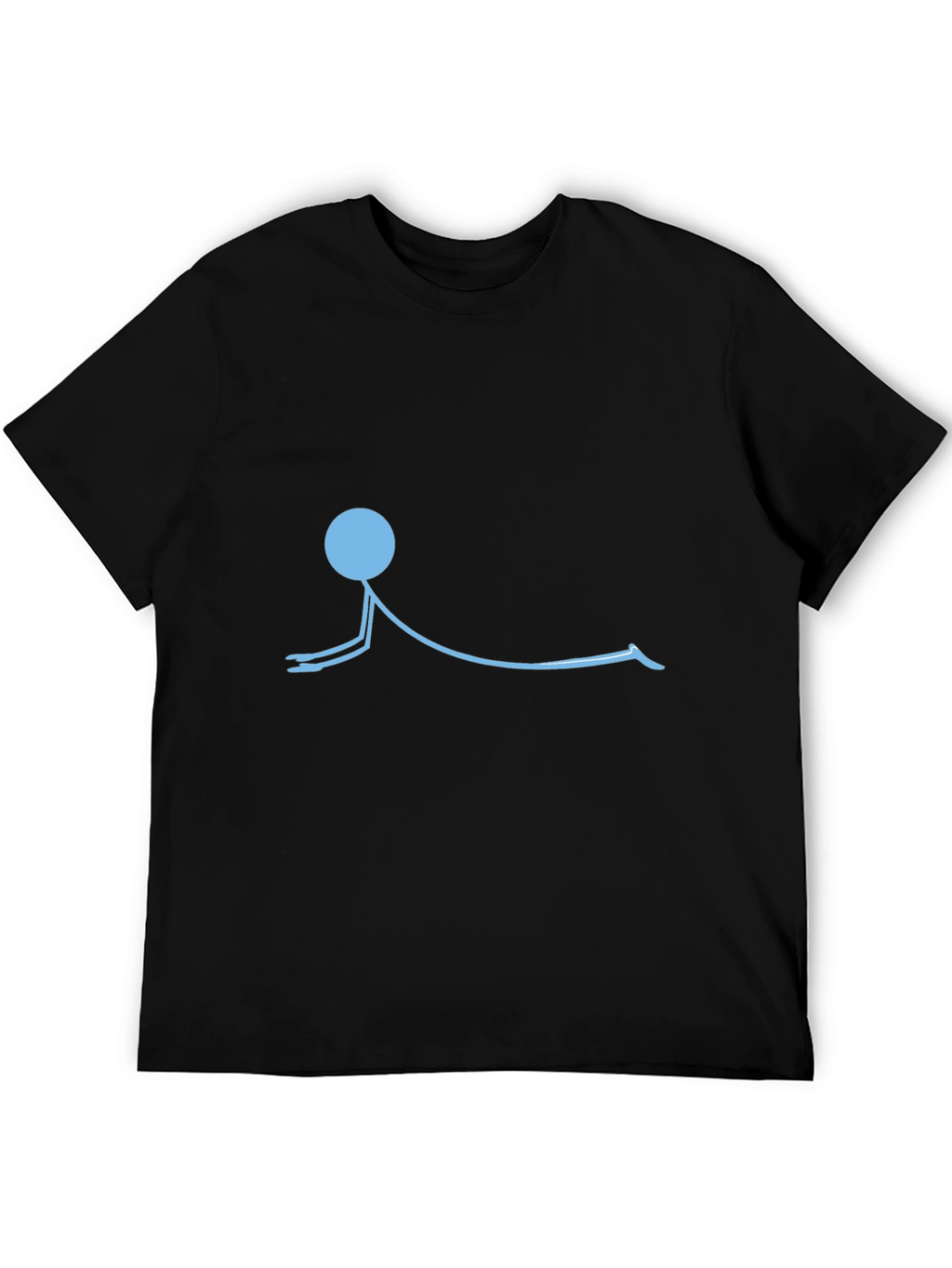 Yoga Stick Figure T-Shirt - Relaxed Fit Cotton Tee