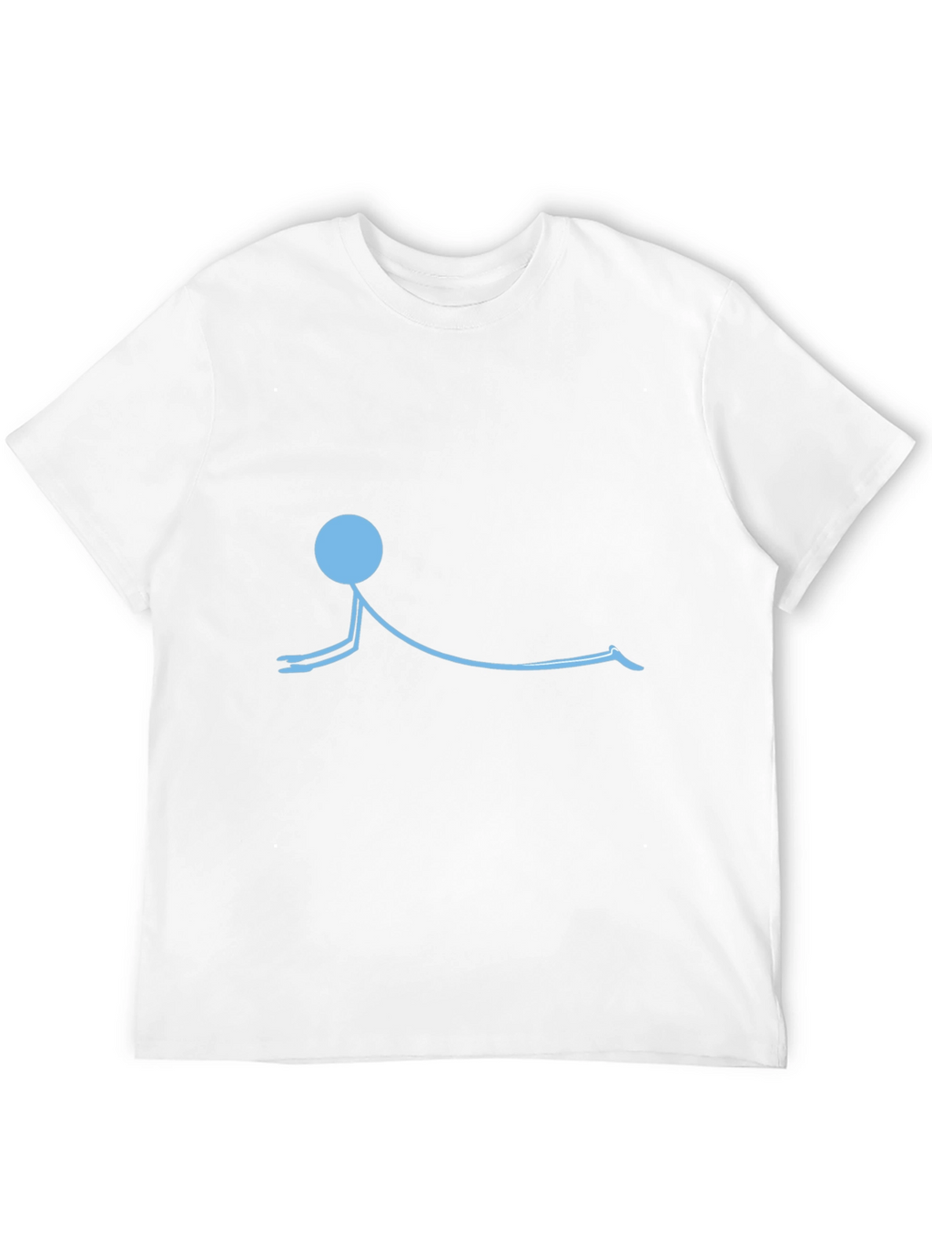 Yoga Stick Figure T-Shirt - Relaxed Fit Cotton Tee