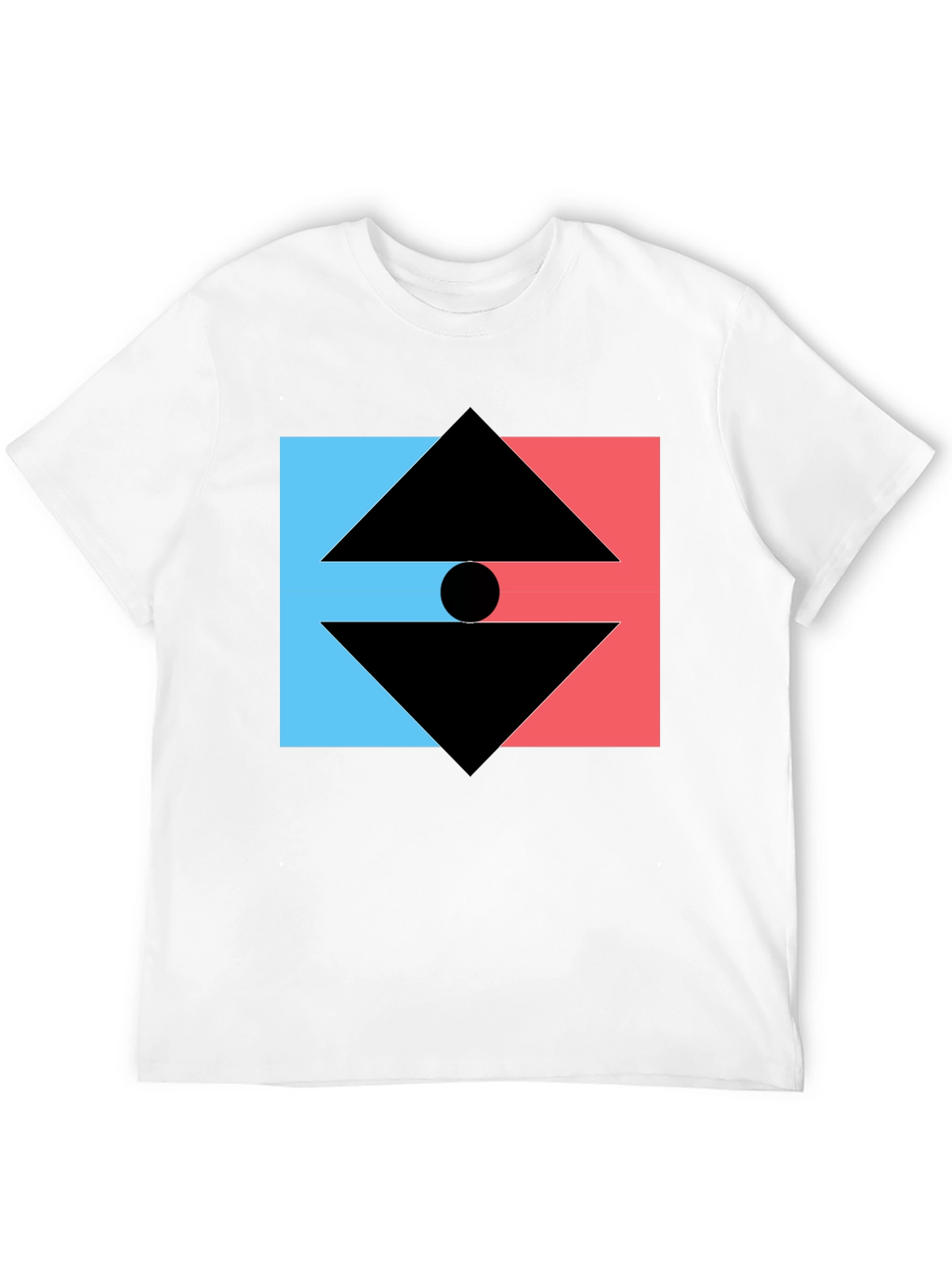Geometric Graphic Tee - Modern Design T-Shirt