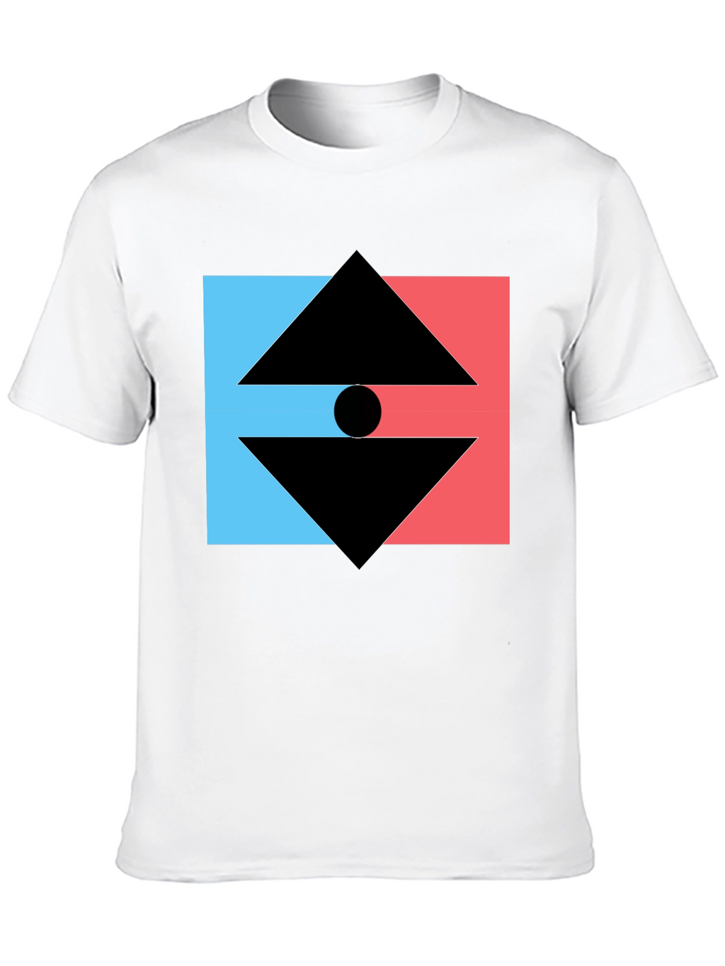 Geometric Graphic Tee - Modern Design T-Shirt