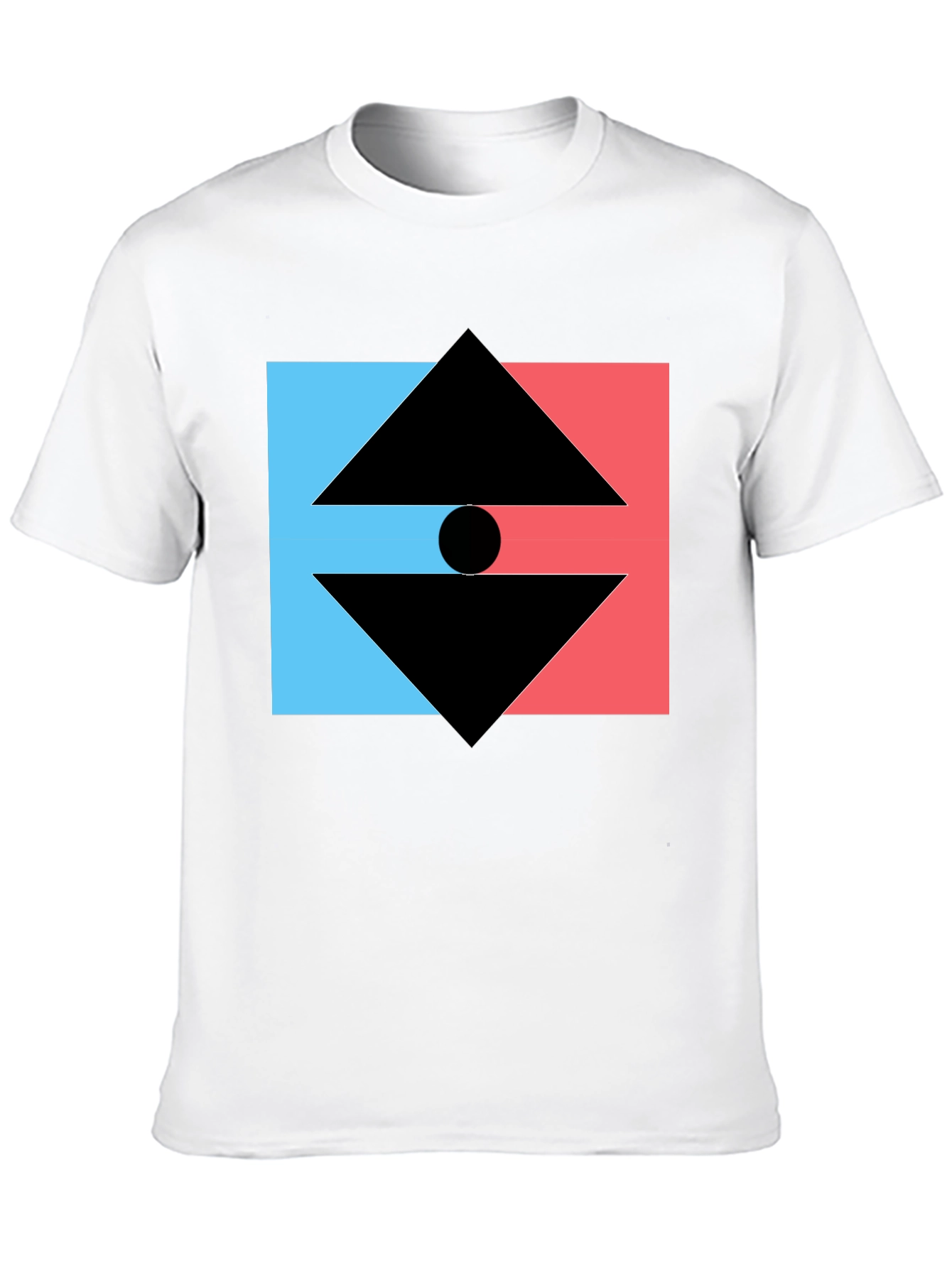 Geometric Graphic Tee - Modern Design T-Shirt