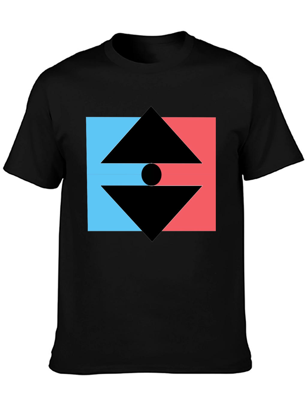 Geometric Graphic Tee - Modern Design T-Shirt
